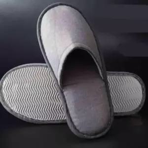 [라일리] Rly 호텔 패브릭슬리퍼 그레이 거실슬리퍼 오피스슬리퍼