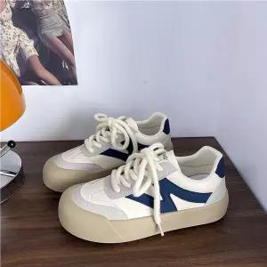 샤오원샵 여사친 화이트 캐주얼 가을 빈티지 슈즈 워킹화 보드화 덕훈 운동화 키작녀 꾹3