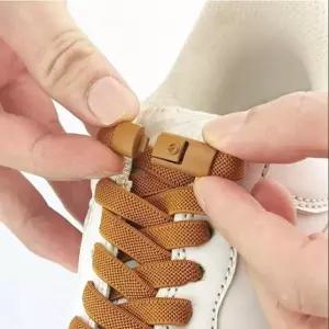 카미노아이  스포츠 남녀고무줄 신발끈 풀리지않는 운동화끈 클립 매듭없는 버클 등산화 고정 정리 버튼