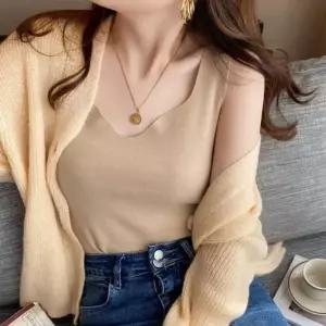 여자 데일리 따뜻한 레이어드 이너 나시