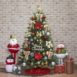 [하프클럽/셀러허브]180cm 카니발 골드레드 전나무 풀세트트리가게홍보