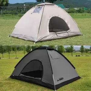 밴프 원터치 텐트 베이직 캠핑 나들이 여행 쉘터 등산 2-3인 탄