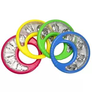 미끄럼방지 안전한 아기용 탬버린 청력발달 흔들기 악기완구