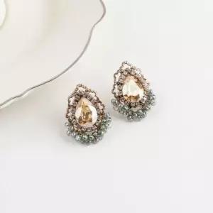 [다잇템]여자 쉐입 브로치 샹들리에 3종 그런지 귀걸이 (13868862A)