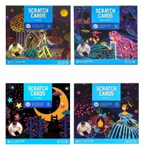 상상력자극 어린이 미술놀이 스크래치북 4종 협응력 두뇌발달 그림판