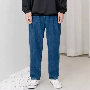 [골드스마일]HSSG WJ23D 남자핀턱오버핏배기청바지진청 슬림일자핏 일자청바지