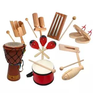 유치원 합주연주 악기세트 12종 원목 어린이 유아용 아기 기관 실로폰