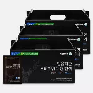 미쁨생활건강 지리산마천농협 믿음직한 프리미엄 녹용진액 30포, 3개
