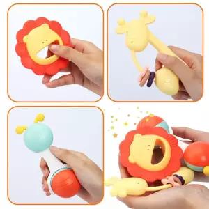 잡기편한 영아용 동물악기 흔들기놀이 3종 사회성 유아 언어치료 키즈