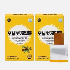 미쁨생활건강 아침 모닝 간편 건강음료 모닝헛개필름 21포, 2개