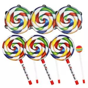 흥미유발 협동심 어린이집 탬버린 6종 롤리팝 흔드는 리듬 유아