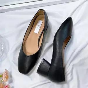 [신세계라이브쇼핑][옷자락] 여자 봄가을 사계절 베이직 로우힐 단화