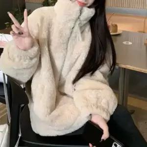 [다잇템] 여성 폴라넥 퍼 집업 소프트 빅사이즈 재킷_24706789_588872