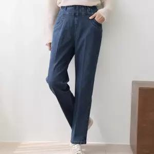 [다잇템]여자 레직기 세미배기 환절기 고무줄 청바지 (19377082A)