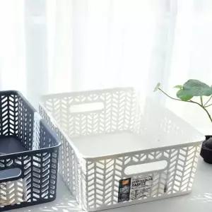 헤링본 PMS721R4 바구니 수납 바스켓 손잡이 정리 바구니 4호