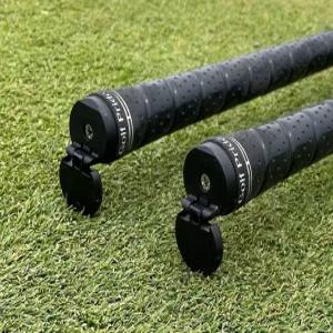 HD 제품 골프 치퍼 및 퍼터 스탠드 - 힌지 스탠드로 클럽 샤프트가 지면에 닿지 않도록 합니다