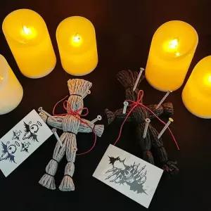 부두 인형 스트레스 해소 지푸라기