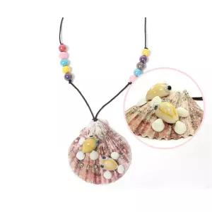 방과후 여름방학수업 자연물만들기 물고기디자인 조개목걸이만들기 10개