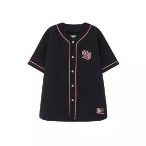 1993STUDIO [LG트윈스] 아플리케 베이스볼 유니폼 셔츠_블랙 106715