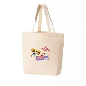 에코백 토트백 해변 피서 비치 파라솔 해변의 여인 사랑 그림