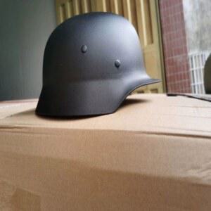 클래식 독일군 철모 헬멧 소품 바이크 항목 훈련 밀리터리 단일 프레