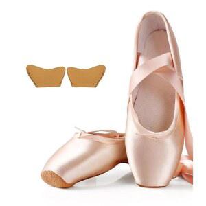 성인 발레 신발 댄스 또는 여성용 리본 슈즈 여학생용 새틴 학교 전문 포인트 포함 가정용