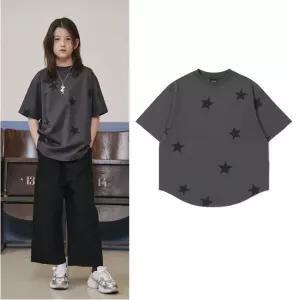 [AK수원점] [블루테일] 차콜그레이 오버 반팔티셔츠 AAA7TS02CG