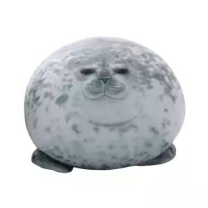 물개 하프 물범 경추 쿠션 인형 30cm yuki 목 베개