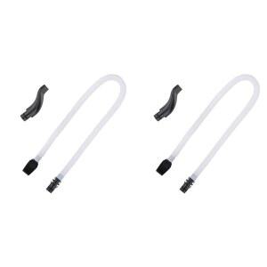 Melodica 튜브, 57cm 길이의 유연한 플라스틱 블랙 마우스피스 교체 부품 포함, 피아니카 멜로디카용