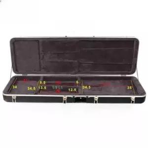 기타 하드케이스 보관함 충격흡수 진한 파란색 방수 벨벳