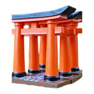 도리이 신사 모형 어항 신사 신사모형 장 컬렉션 마스코트 신사기념품