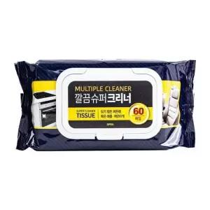 깔끔 슈퍼크리너 60매 캡형 다목적세정티슈 차량 가전 주방