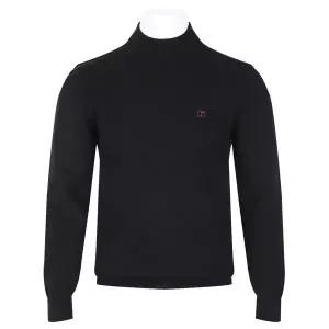 [리빌모아]남자 간절기 울 소프트 반폴라 긴팔 니트 BGM-KN-Q002-블랙