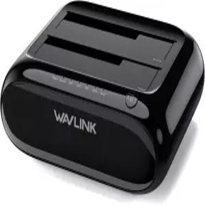 WAVLINK 듀얼 베이 하드 드라이브 도킹 스테이션 - USB 3.0에서 SATA I/II/III로 2.5인치 및 3.5인치