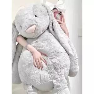 초대형 토끼인형 애착 배게 쿠션 봉제 화이트 부드러운