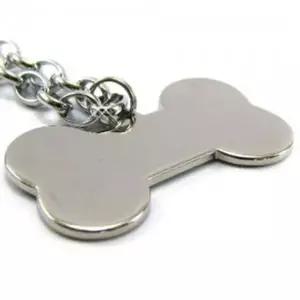 [셀러에이드]강아지 인식표 뼈다귀 이름표 펜던트 목걸이 대 12개 산책 외출