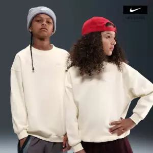 매장정품 나이키 NSW 클럽 플리스 주니어 오버사이즈 스?셔츠 FD2923-047 159475