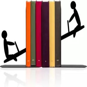 시소 북엔드 재미있는 귀여운 사무실 도서관 침실 도서 애호가를 위한 책장 장식 선물