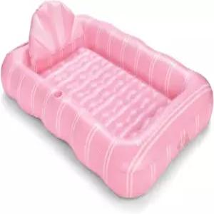 펀보이 태닝 풀 라운지 플로트 XL 72인치 x 48인치 맞춤형 베개와 대형 컵 홀더 수영장이나 뒷마당에