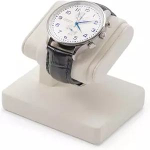 남녀용 손목시계 팔찌 수납 디스플레이 랙(흰색)을 위한 Papten 극세사 시계 스탠드 T-bar 홀더 정리함