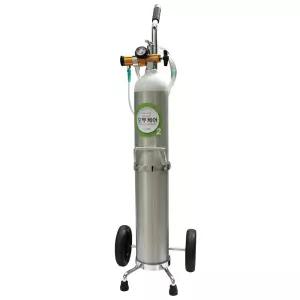 휴대용 산소공급기 오투케어 500 알루미늄 산소통세트 (4.6L용기 산소용량 575L)