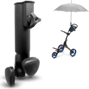 터 카트 우산 홀더 야외용 유니버설 트롤리 클램프가 있는 유모차 부착물 낚시 해변 의자 휠체어용 클립