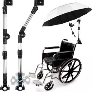Yaocom 2 유모차 골프 카트 비치 체어 자전거 블리처 파티오 낚시용 휠체어 우산 마운트 홀더에 의자 및