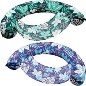 어른용 WERNSAI 풍선 수영장 플로트 의자 부드러운 천으로 덮인 2팩 태닝