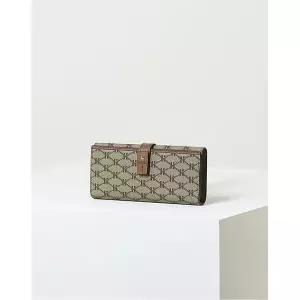 갤러리아 헤지스 핸드백 브라운 로고패턴 가죽 장지갑 HIWA3E883W2