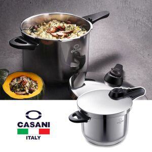 까사니 주방용품 냄비 인덕션겸용 삼중구조 밥 스텐 8L 대용량 솥 압력 대형 10인용