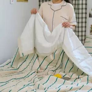 스트라이프 패턴 듀라론 냉감이불 베개커버