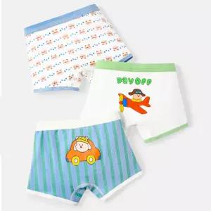 붕붕베어 남아 드로즈 3종세트 / 유아 남아 사각 팬티