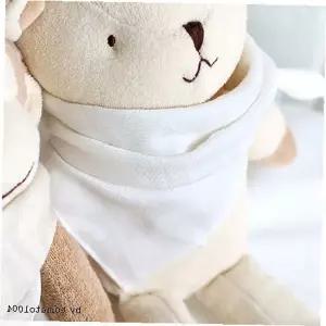 오가닉 곰돌이 인형 신생아 면 손수건 자수 아기용품 출산준비 육아필수템 속싸개