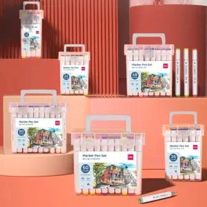 델리 트윈 유성 마커펜 세트 36색 학교 미술 스케치 디자인 드로잉